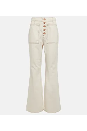 ULLA JOHNSON Jeans flared Lou de tiro alto