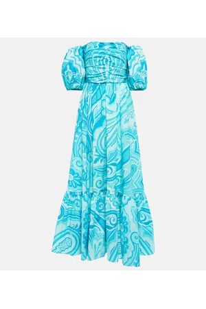 Etro Vestido en mezcla de algodón en paisley