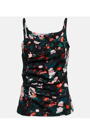 Paco rabanne Top floral fruncido