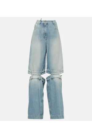 The Attico Jeans anchos de tiro bajo