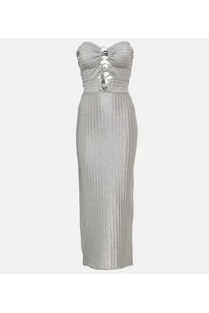 Tom Ford Vestido de fiesta metálico sin mangas