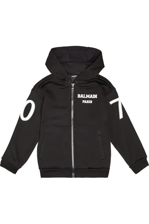 Balmain Cárdigan de mezcla de algodón con logo