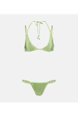 The Attico Top de bikini de cuello halter