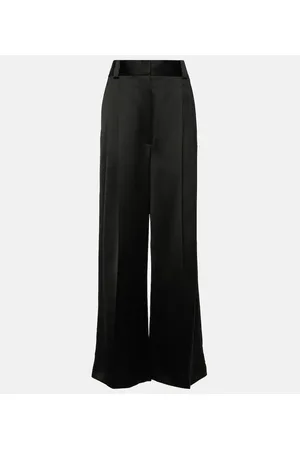 Khaite Pantalones anchos Simone plisados