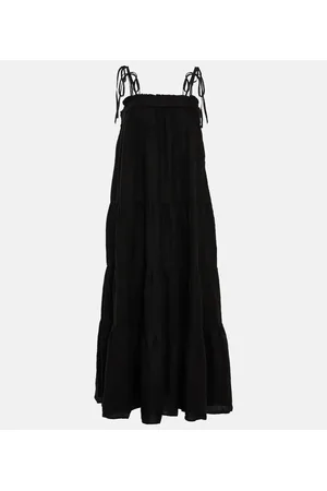 Velvet Vestido largo Charlie de lino a capas