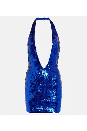 LAQUAN SMITH Vestido corto con cuello en pico