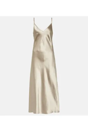 Joseph Vestido lencero Clea de satén de seda