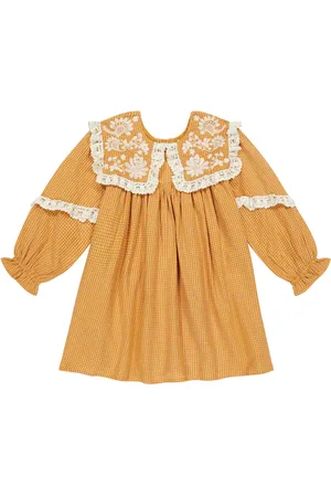 Louise Misha Vestido de algodón a cuadros