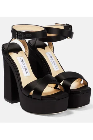 Jimmy Choo Sandalias Gaia de satén con plataforma