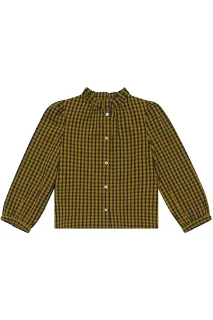 BONPOINT Blusa Brunella de algodón a cuadros