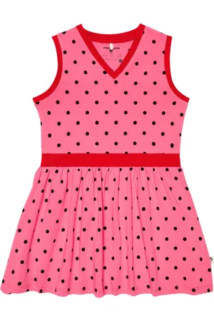 Mini Rodini Vestido en mezcla de algodón con lunares