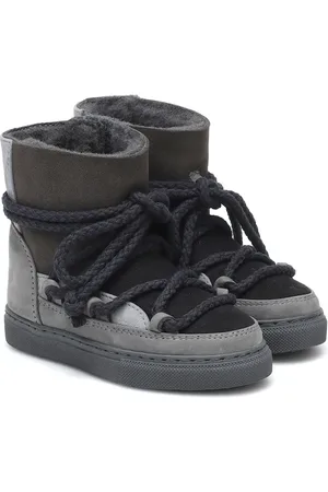 INUIKII Zapatillas abotinadas de ante y piel