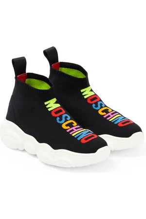 Moschino Zapatillas tipo calcetín con logo