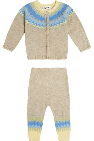 Molo Bebé - set de cárdigan y pantalones en mezcla de lana