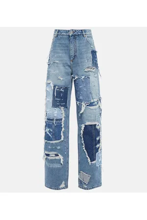 Dolce & Gabbana Jeans anchos con patchwork