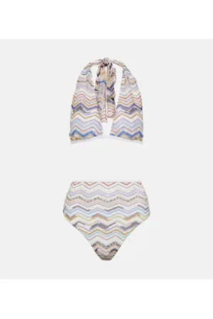 Missoni Bikini en zigzag con cuello halter