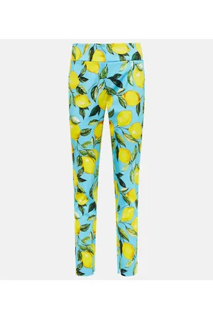 Dolce & Gabbana Pantalones en mezcla de algodón estampado