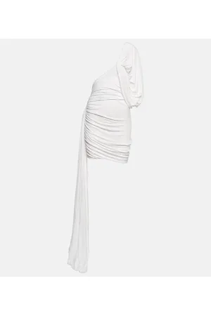 Rick Owens Vestido corto asimétrico drapeado