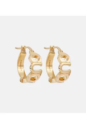 Gucci Pendientes de aro con logo