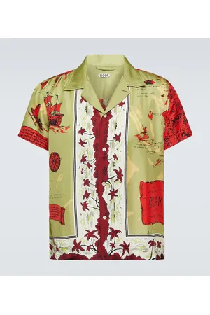 BODE Camisa de seda estampada