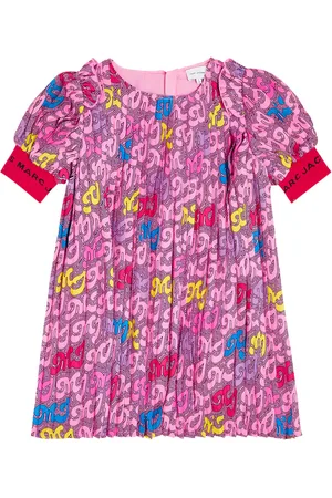 Marc Jacobs Vestido plisado con logo