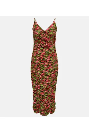 MAGDA BUTRYM Vestido midi de jersey con apliques