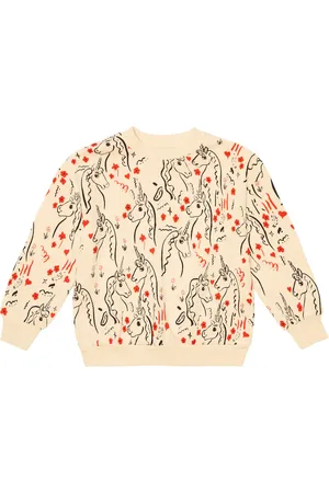 Mini Rodini Sudadera de algodón estampada
