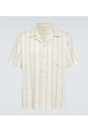 COMMAS Camisa bowling en mezcla de lino