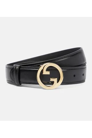 Gucci Cinturón de piel con GG