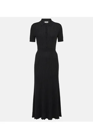 GABRIELA HEARST Vestido midi Amor de seda y cachemir