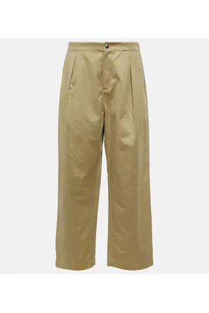 Burberry Pantalones rectos de algodón