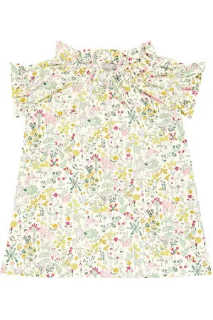 Il gufo Top de algodón floral