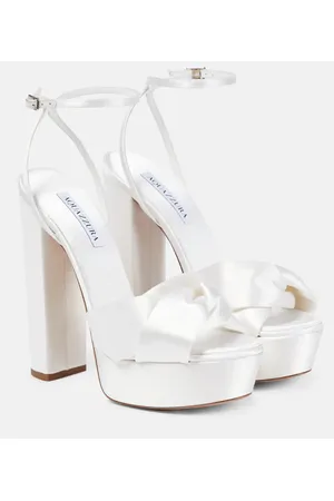Aquazzura Sandalias Olie 140 de satén