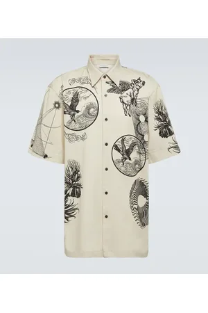 DRIES VAN NOTEN Camisa Cassidye de popelín de algodón estampada