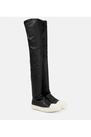 Rick Owens Botas mosqueteras Stocking de piel