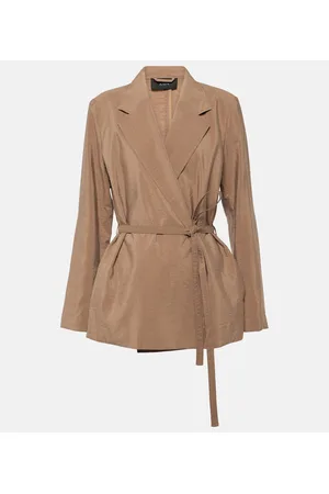 Joseph Blazer Mayet de sarga de mezcla de seda