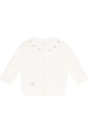 Ralph Lauren Bebé - cárdigan de algodón bordado
