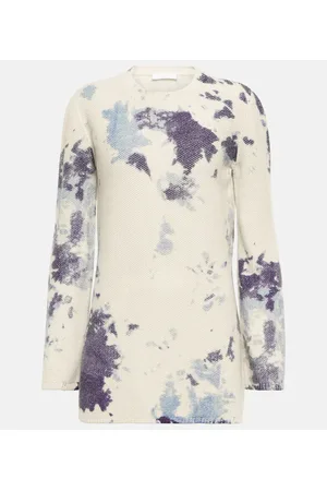 Chloé Chloé Vestido corto de cachemir tie-dye