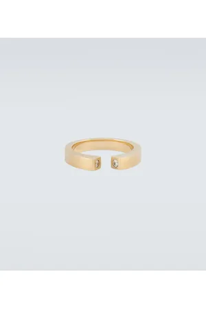 TOM WOOD Anillo Split de oro de 9 ct con diamantes