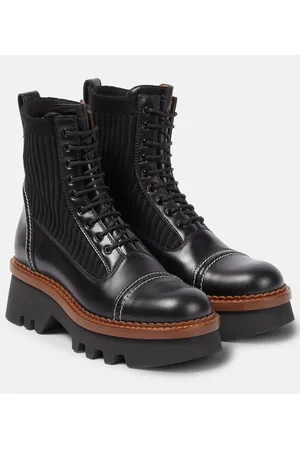 Chloé Chloé Botas con cordones Owena de piel