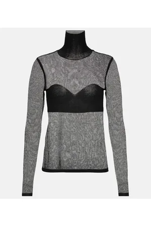 Nina Ricci Top de cuello alto de punto