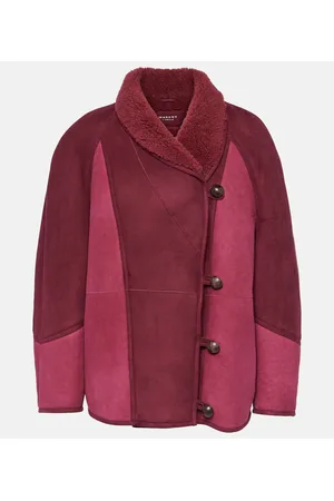 Marant Etoile Chaqueta Abeni de ante con borrego
