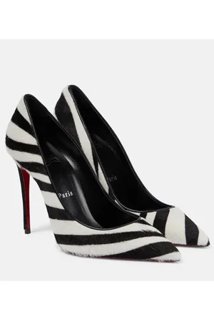 Christian Louboutin Salones Kate 100 de pelo con estampado