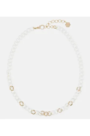 Shay Collar Pavé Medium de oro de 18 ct con diamantes