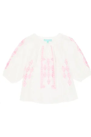 Melissa Odabash Bebé - blusa Aliyah con bordado