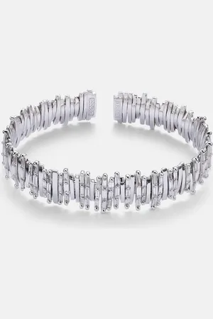 Suzanne Kalan Pulsera de oro blanco de 18 ct con diamantes