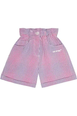 OFF-WHITE Shorts paperbag en seersucker de algodón