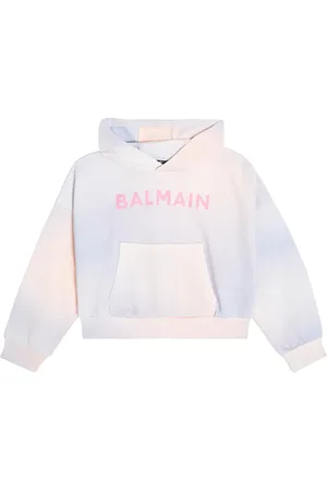 Balmain Sudadera en jersey de algodón con logo