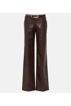 AYA MUSE Pantalones flared de piel sintética