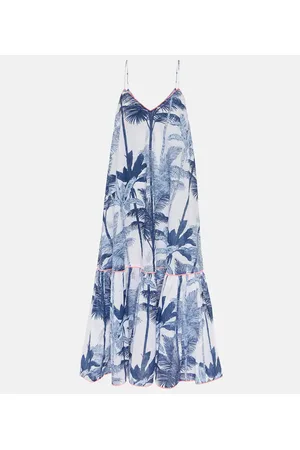 Juliet Dunn Vestido midi de algodón estampado